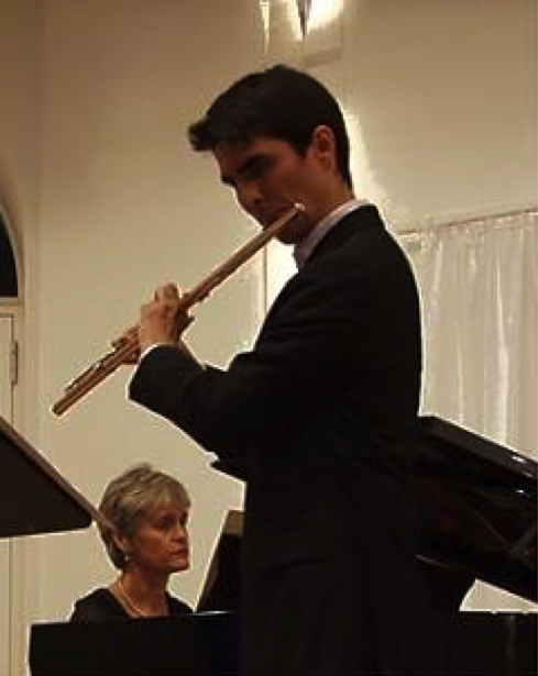 com flautista Vitor Diniz / with flutist Vitor Diniz